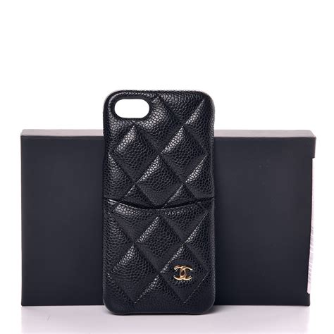 black quilted chanel iphone case|chanel iphone 8 coco tech case.